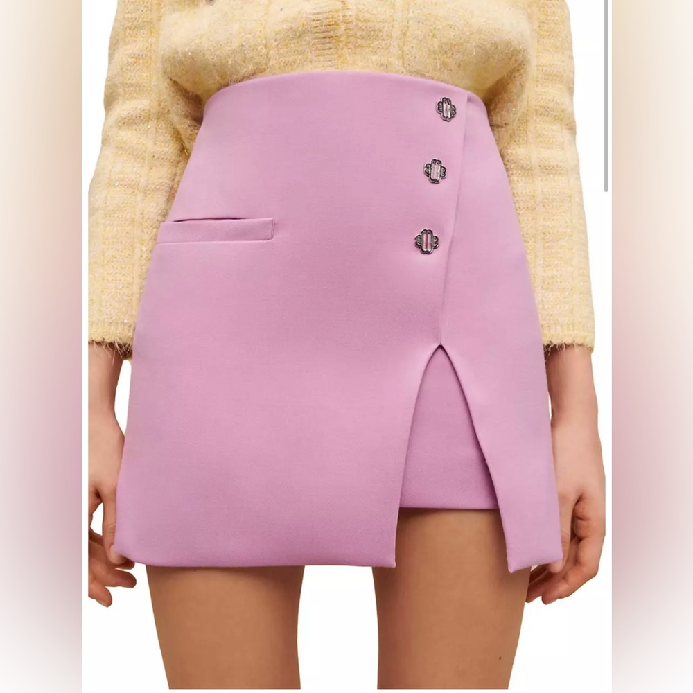 ✨Host Pick✨Maje Miniskirt with Buttons- Sz 4 - Picture 2 of 6